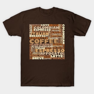 Coffee | Word Cloud T-Shirt